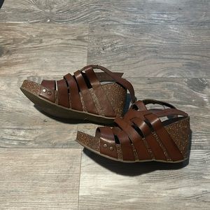 EUC Blowfish Wedge Sandals